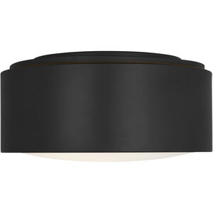 Albee 1 Light 10 inch Midnight Black Flush Mount Ceiling Light, Small