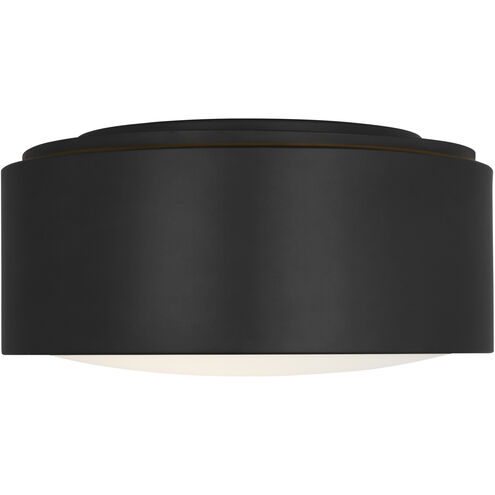 Albee 1 Light 10 inch Midnight Black Flush Mount Ceiling Light, Small
