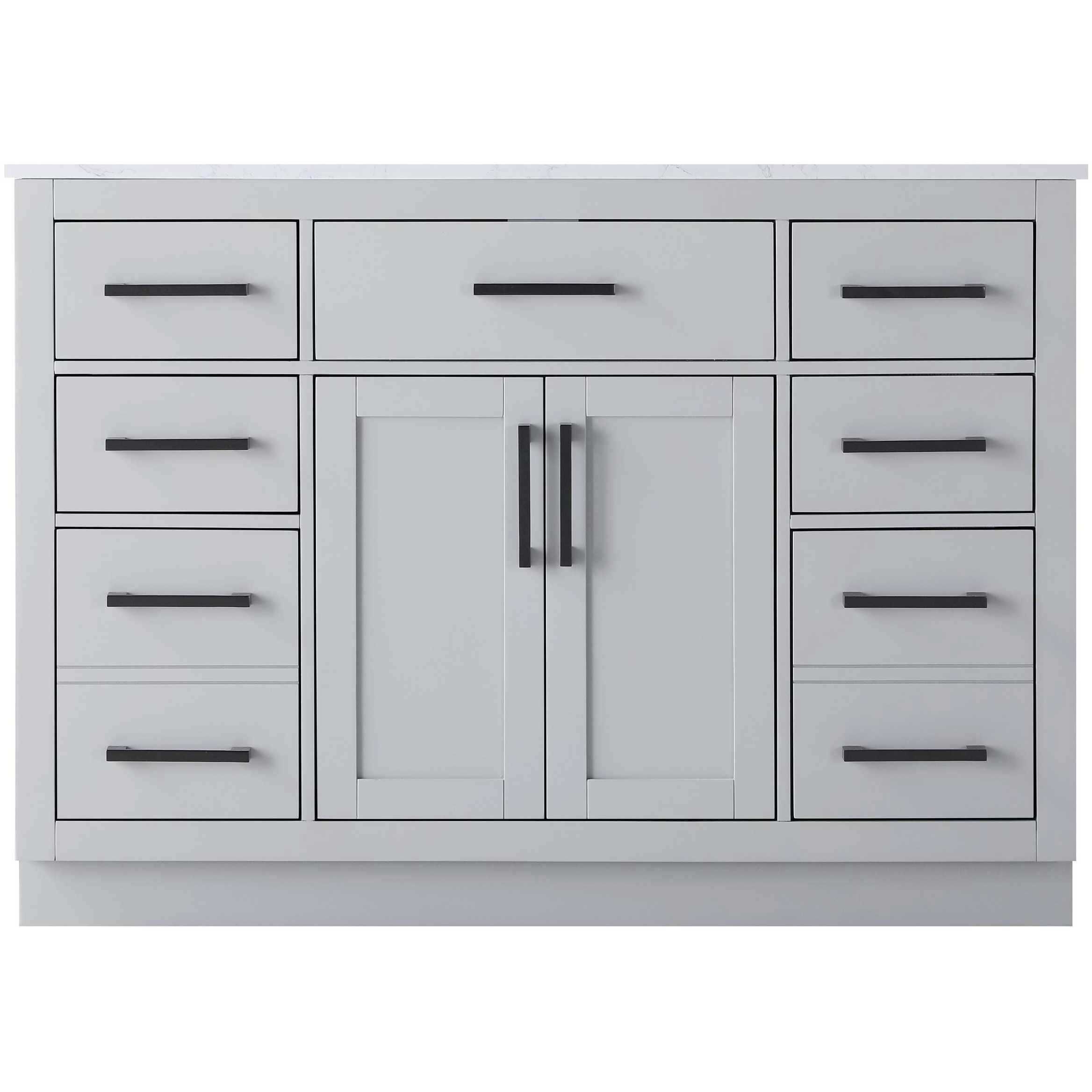 Alden 48 X 35 inch Grey Bathroom Vanity Cabinet
