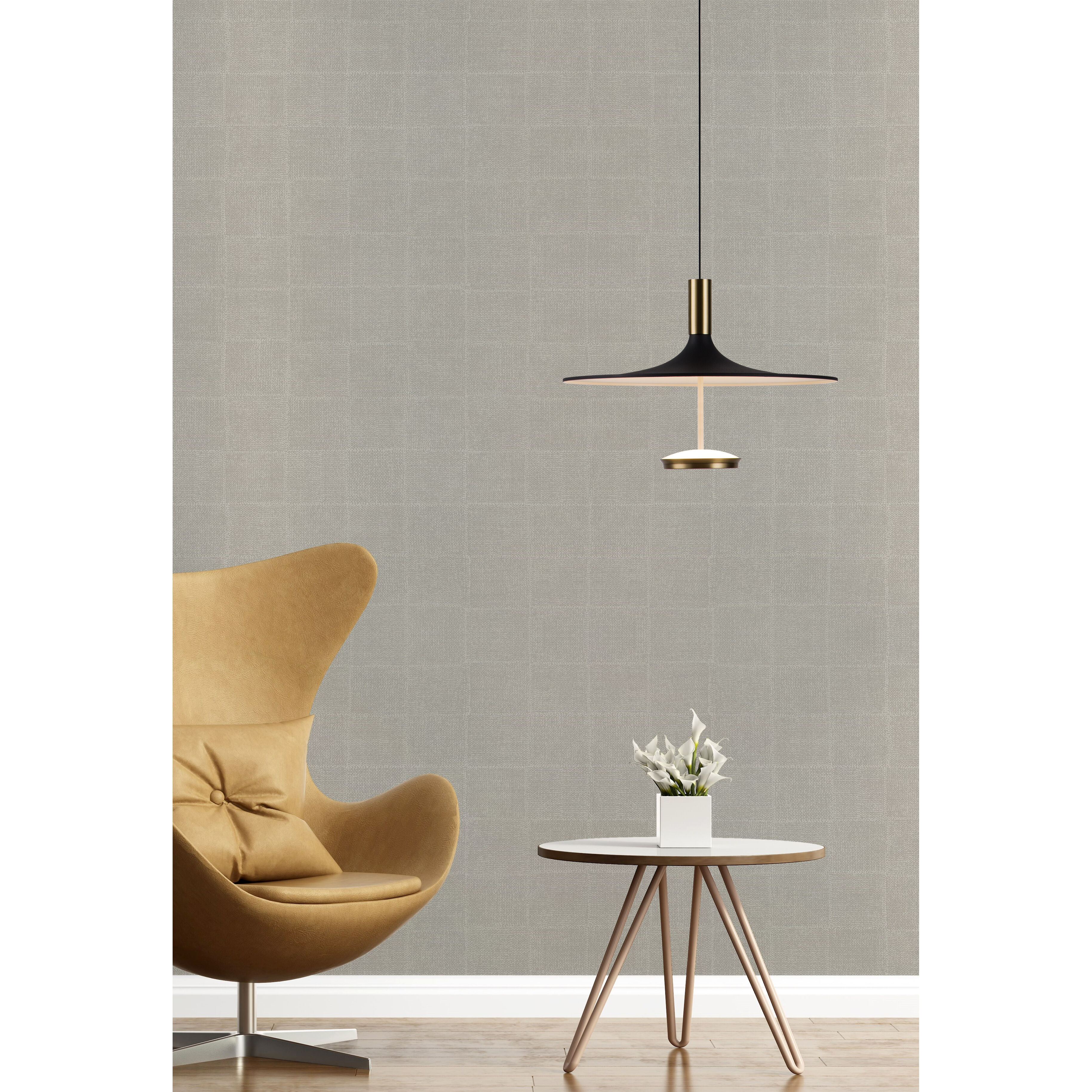 Ballet LED 20 inch Antique Brass and Onyx Black Pendant Ceiling Light