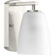 Leap 1 Light 5 inch Brushed Nickel Bath Vanity Wall Light