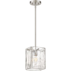 Madison Square 1 Light 7 inch Satin Platinum Mini Pendant Ceiling Light
