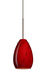 Pera 1 Light Bronze Pendant Ceiling Light in Magma Glass, Incandescent