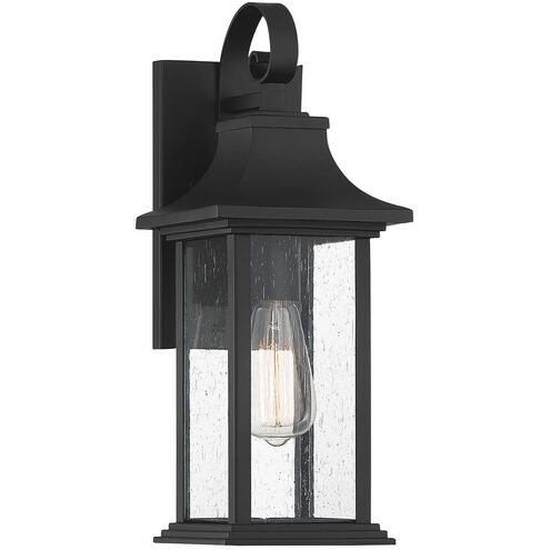 Hancock 1 Light 17.25 inch Matte Black Outdoor Wall Lantern