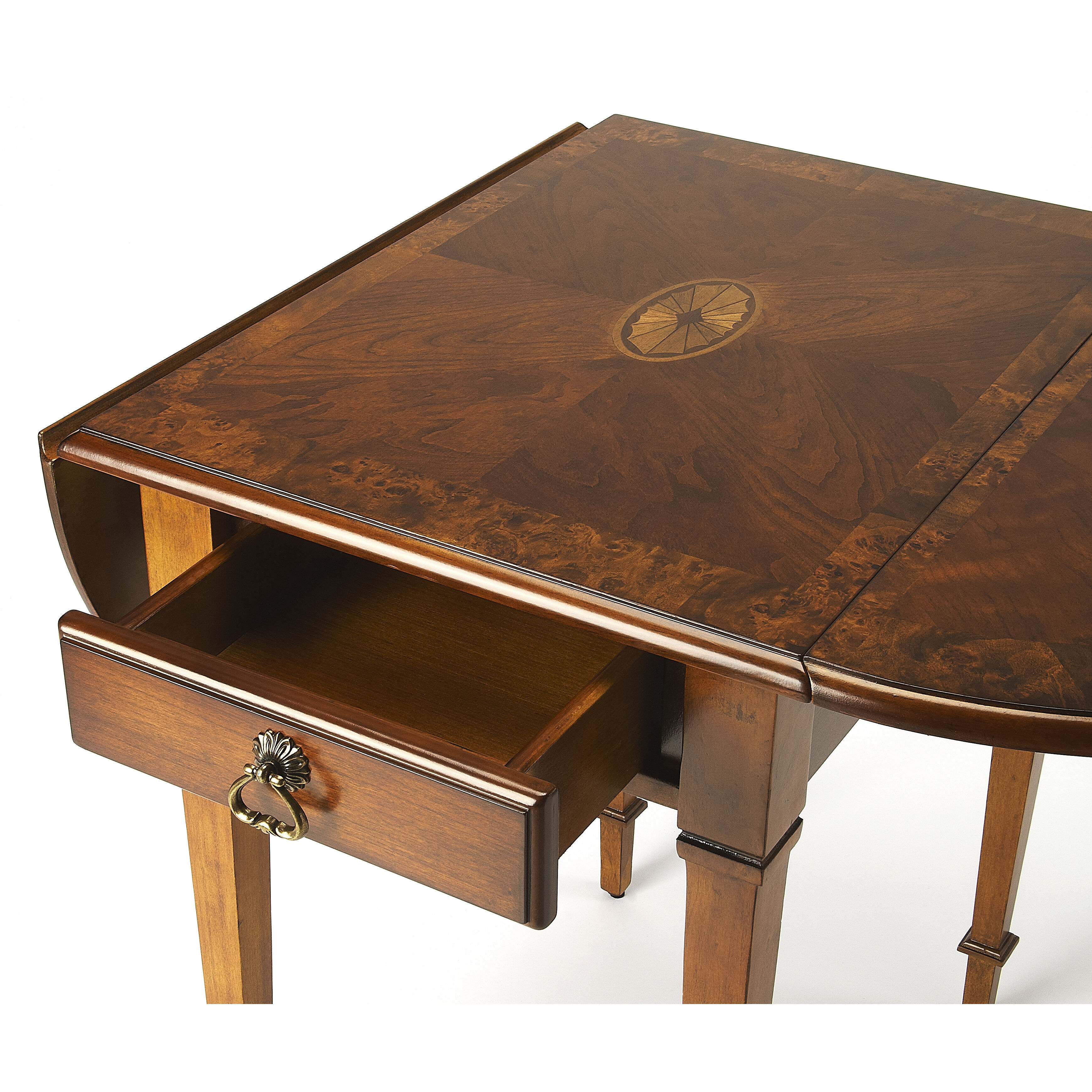 Masterpiece Glenview  28 X 25 inch Olive Ash Burl Accent Table