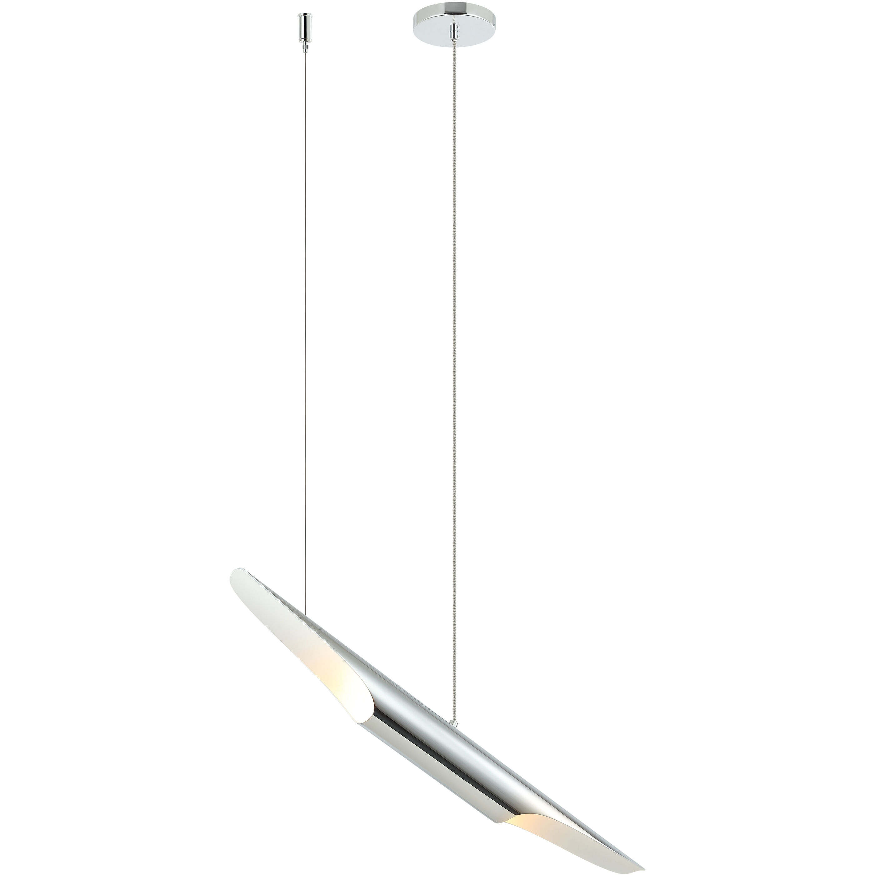 Stylus 2 Light 28 inch Chrome Chandelier Ceiling Light