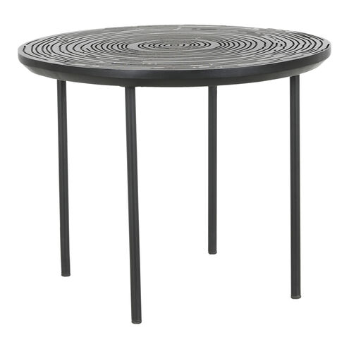 Woodland 30 X 30 inch Black Nesting Table, Set of 2