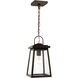 Founders 1 Light 7 inch Antique Bronze Outdoor Pendant