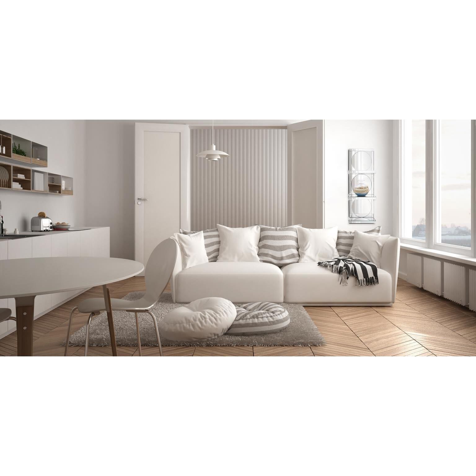 Triplex 14 inch Clear Mirrored Wall Shelf