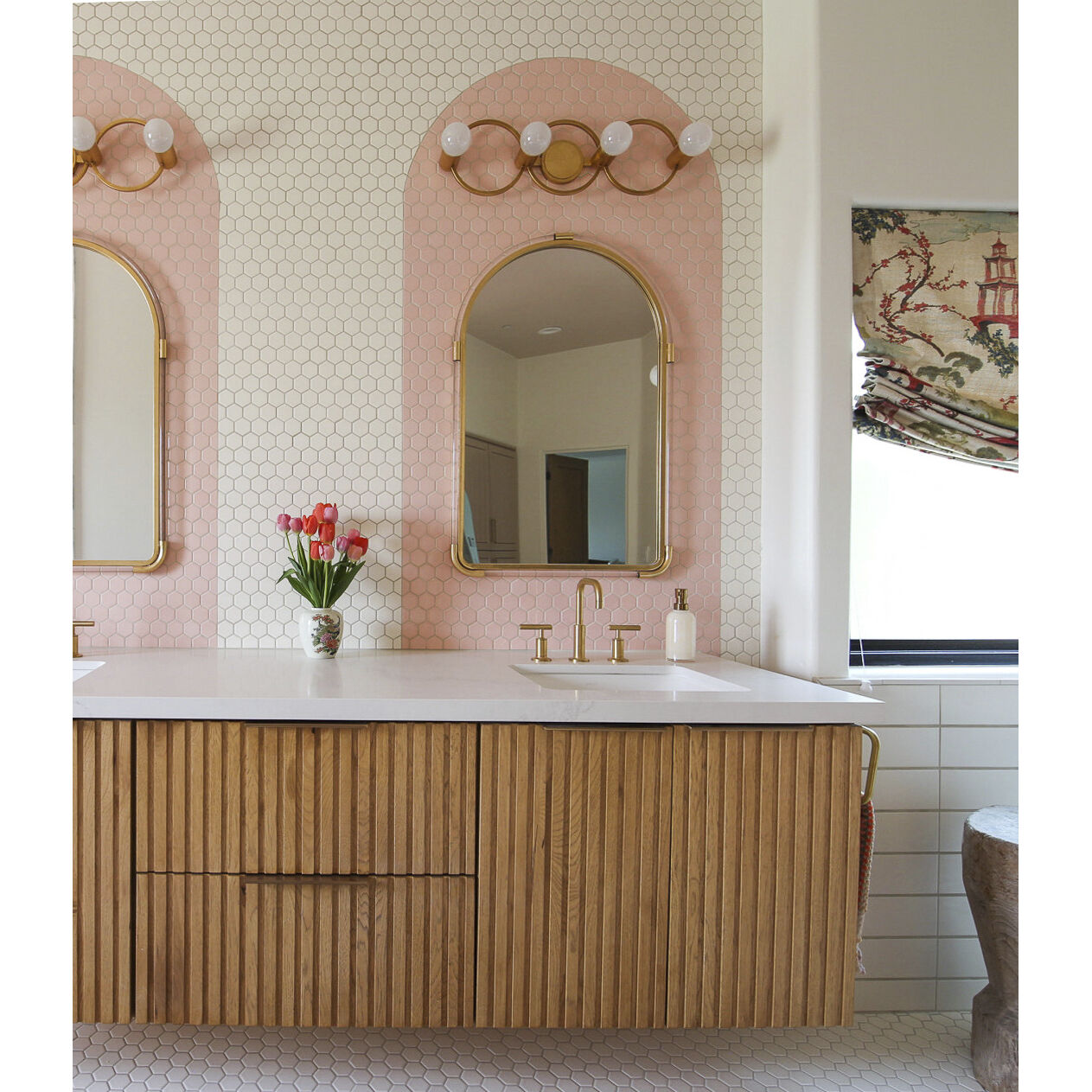 Hope 4 Light 28 inch Gold Leaf Bath And Vanity Wall Light