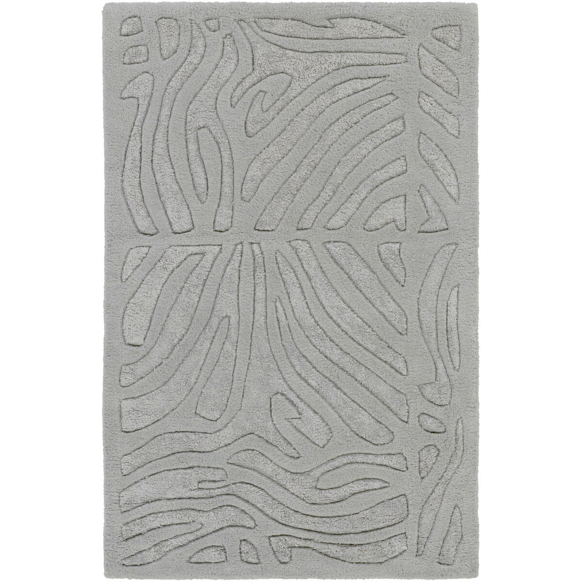 Modern Classics 36 X 24 inch Medium Gray/Light Gray Rugs, Wool