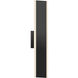 Gemini LED 14 inch Black Vanity Light Wall Light, Indoor
