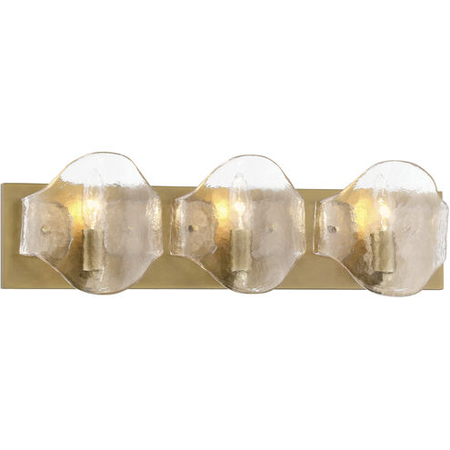 Elora 3 Light 23 inch Legacy Brass Vanity Light Wall Light