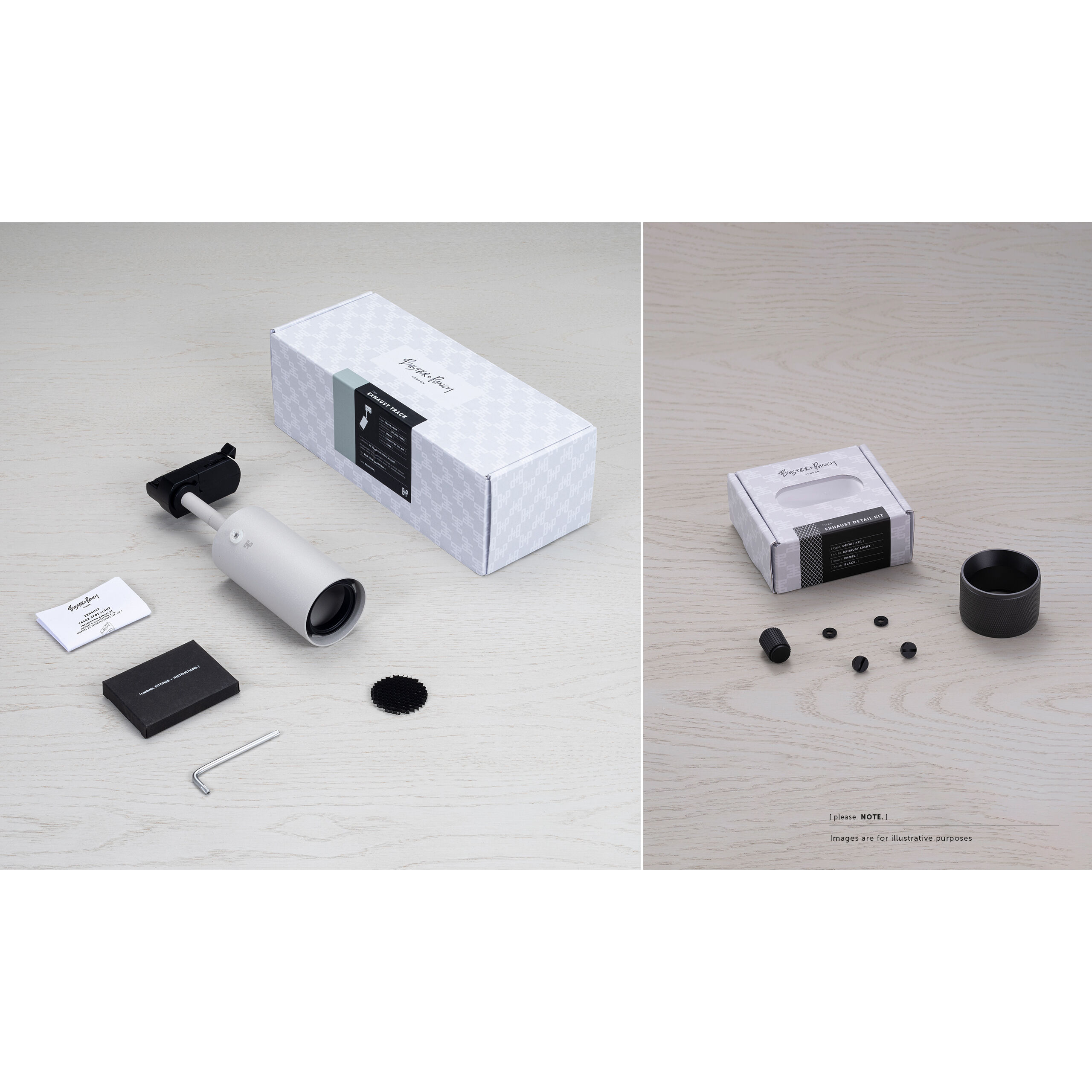 Exhaust Track 1 Light 110-120 Graphite / Steel Spotlight Ceiling Light