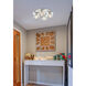 Graham 4 Light 14 inch Chrome Flush Mount Ceiling Light
