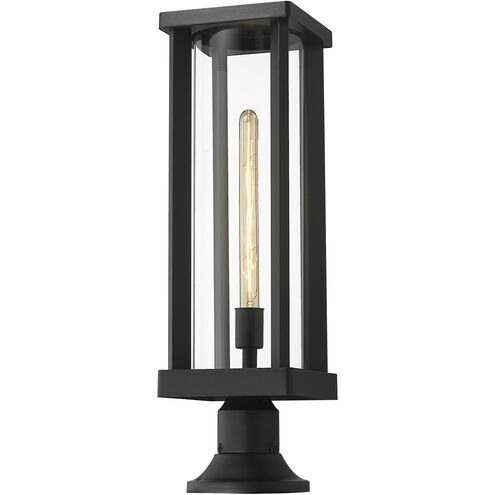 Glenwood 1 Light 22 inch Black Outdoor Pier Mounted Fixture