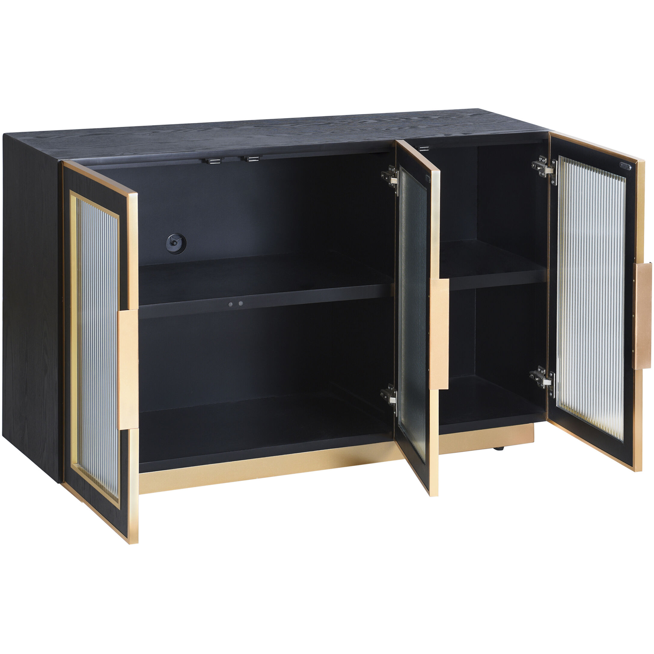 Aurelia Ebony & Gold Cabinet