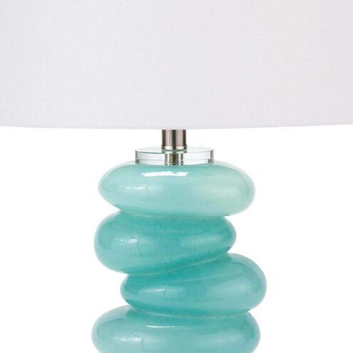 Stacked Pebble 25.5 inch 150.00 watt Aqua Table Lamp Portable Light