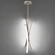 Tusk LED 10.25 inch Brushed Nickel Pendant Ceiling Light in 3000K, dweLED