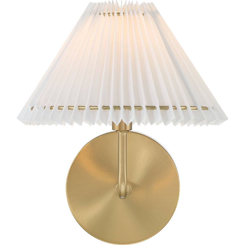 Stella 1 Light 9 inch Natural Brass Wall Sconce Wall Light