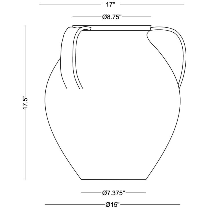 Maureen 17.5 X 7.25 inch Vase