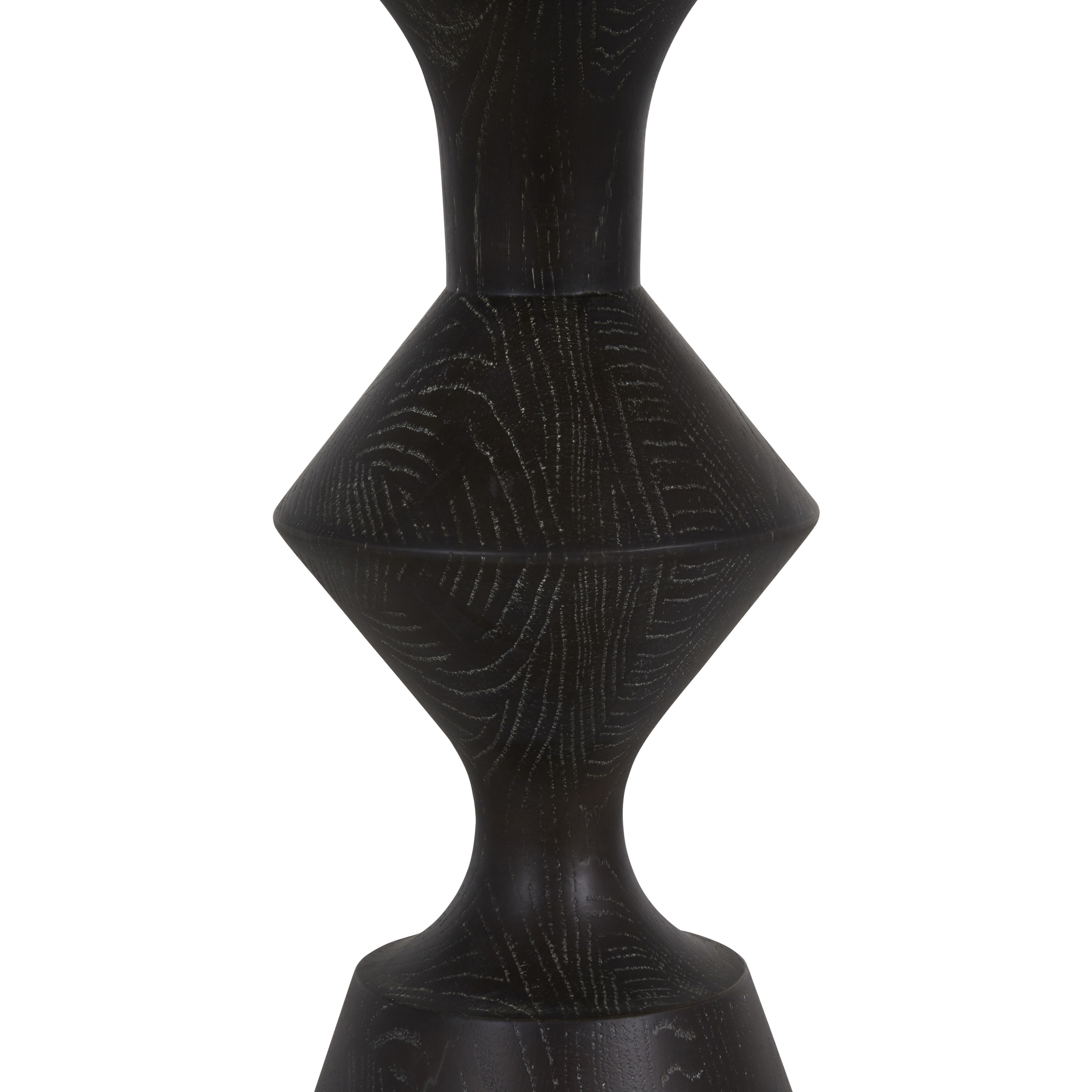 Benedict Volakas Marble and Cerused Black Bistro Table