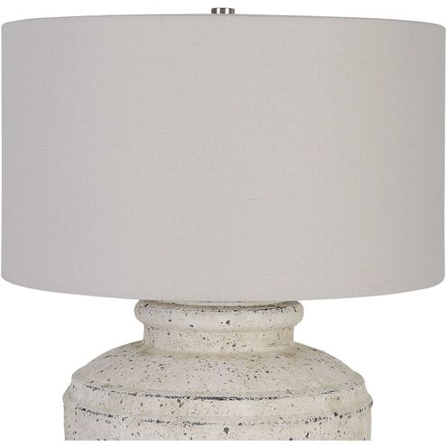 Artifact 25 inch 150.00 watt Aged Stone and Brushed Nickel Table Lamp Portable Light