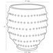 Spitzy 9 X 9 inch Vase
