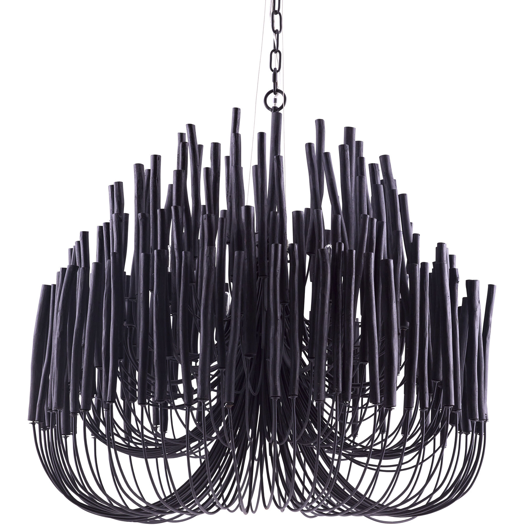 Tilda 6 Light 36 inch Black Chandelier Ceiling Light, Large