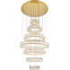 Monroe LED 34 inch Gold Chandelier Ceiling Light