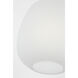 Drew & Jonathan Nico 1 Light 13.25 inch Satin Brass Pendant Ceiling Light in Standard