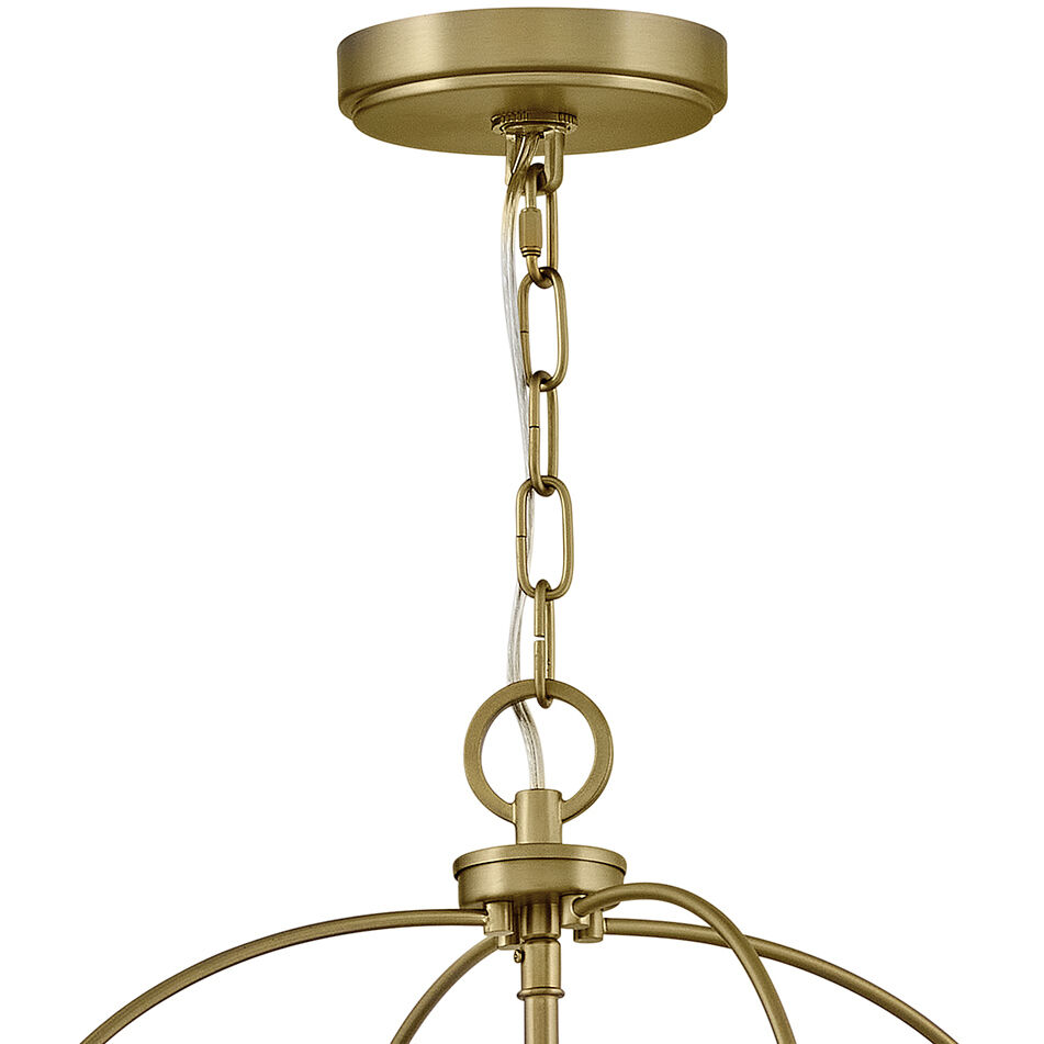 Tate 4 Light 12 inch Black with Lacquered Brass Pendant Ceiling Light