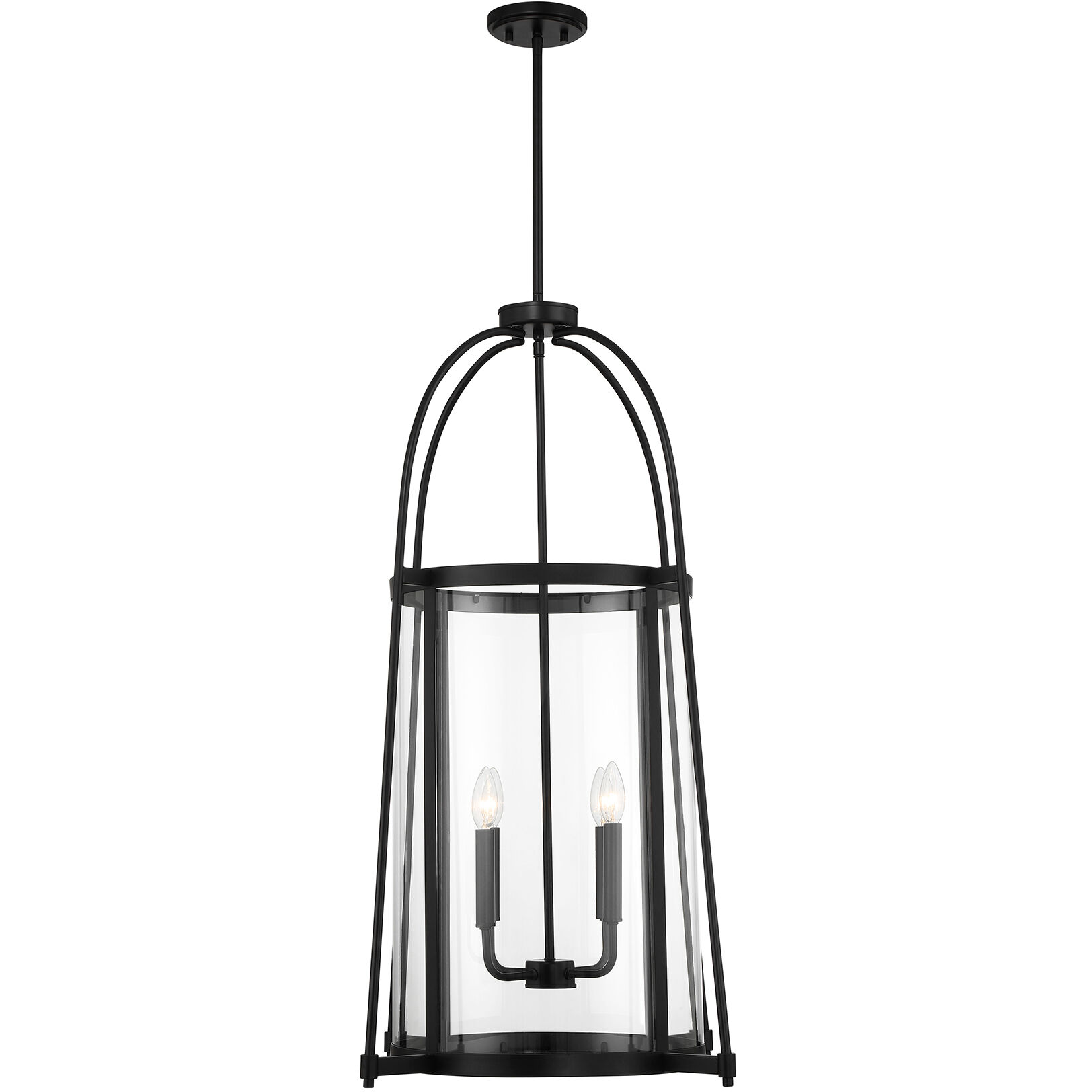 Rosedale 4 Light 23 inch Matte Black Pendant Ceiling Light
