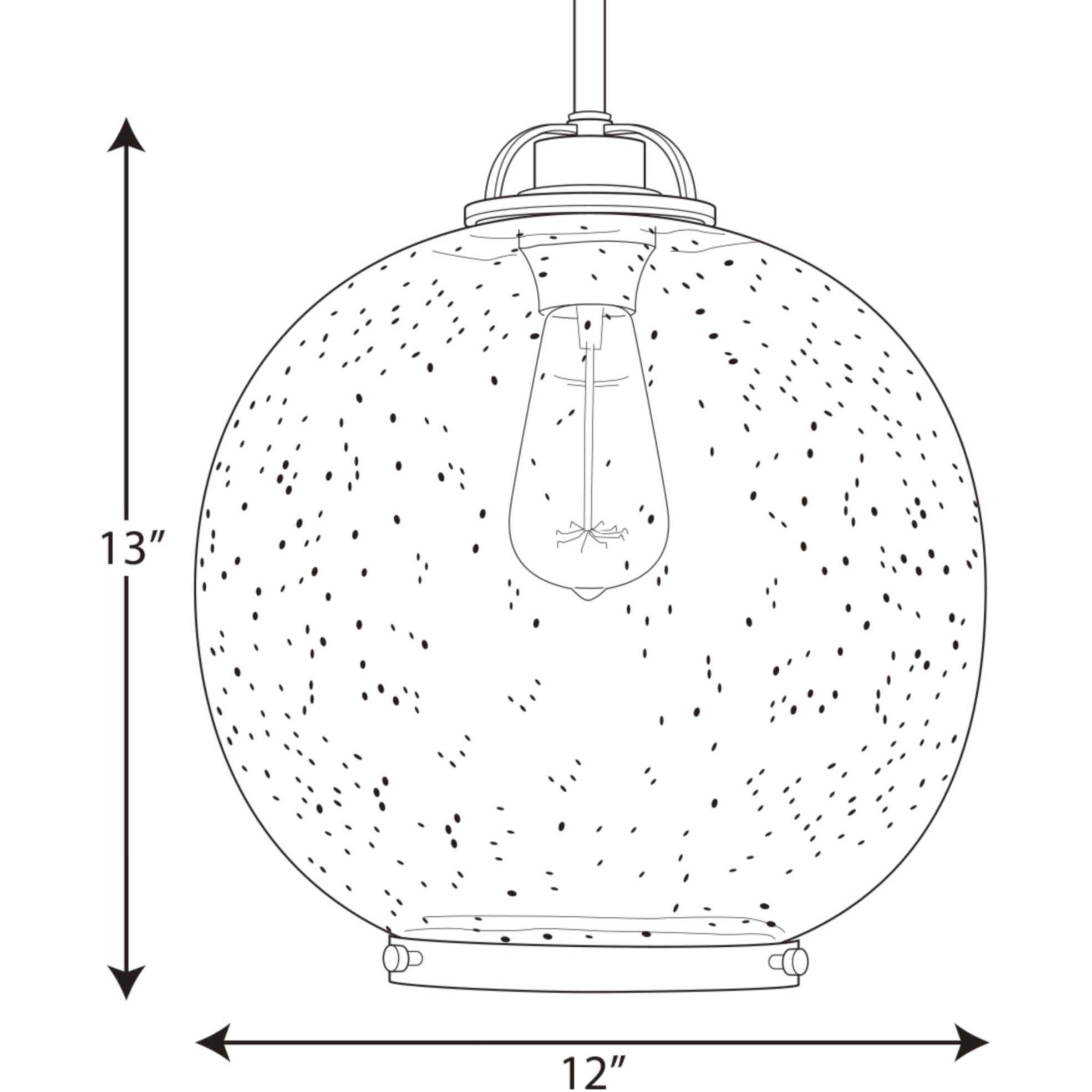 Chronicle 1 Light Antique Bronze Pendant Ceiling Light, Design Series