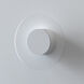 Halftone LED Matte White ADA Interior Wall Light