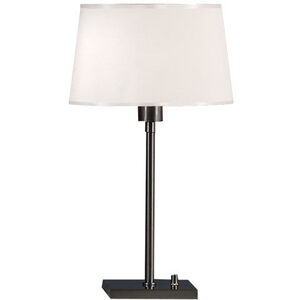 Real Simple 23 inch 100 watt Gunmetal Powder Coat Table Lamp Portable Light in Snowflake