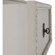 Caroline Cerused White and Painted Burlap Dresser