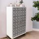 Arrouge White and Gray with Gold Cabinet, Tall