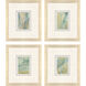 Ribbon Dance Green and Beige and Gray and Metallic Framed Art, The Studio
