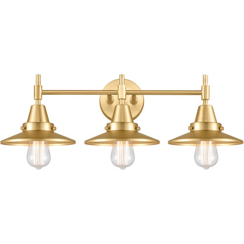 Caden 3 Light 26 inch Brushed Brass Bath Vanity Light Wall Light