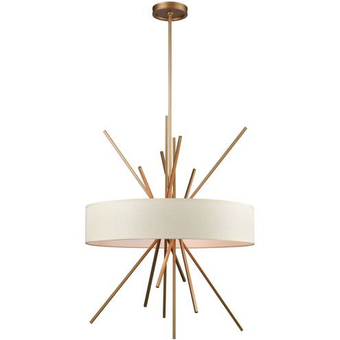 Xenia 5 Light 25 inch Matte Gold Chandelier Ceiling Light
