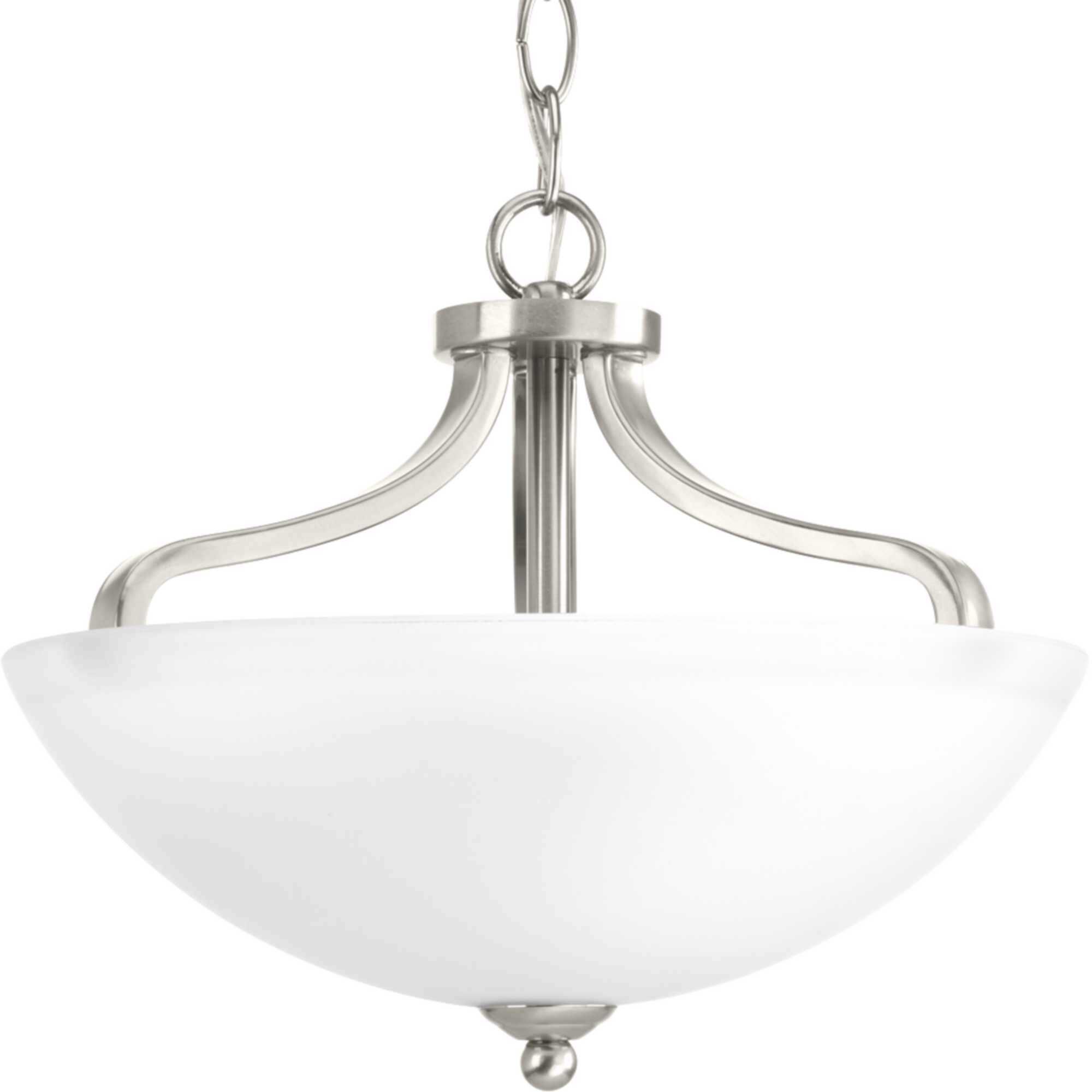 Laird 2 Light 13 inch Brushed Nickel Semi-Flush Mount Convertible Ceiling Light