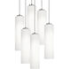 Leo 6 Light 24 inch Satin Nickel Multi-light Pendant Ceiling Light