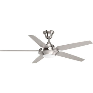 Signature Plus II 54 inch Brushed Nickel with Driftwood/Silver Blades Ceiling Fan