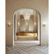 Antalya LED 5 inch Vintage Gold Leaf Wall Sconce Wall Light