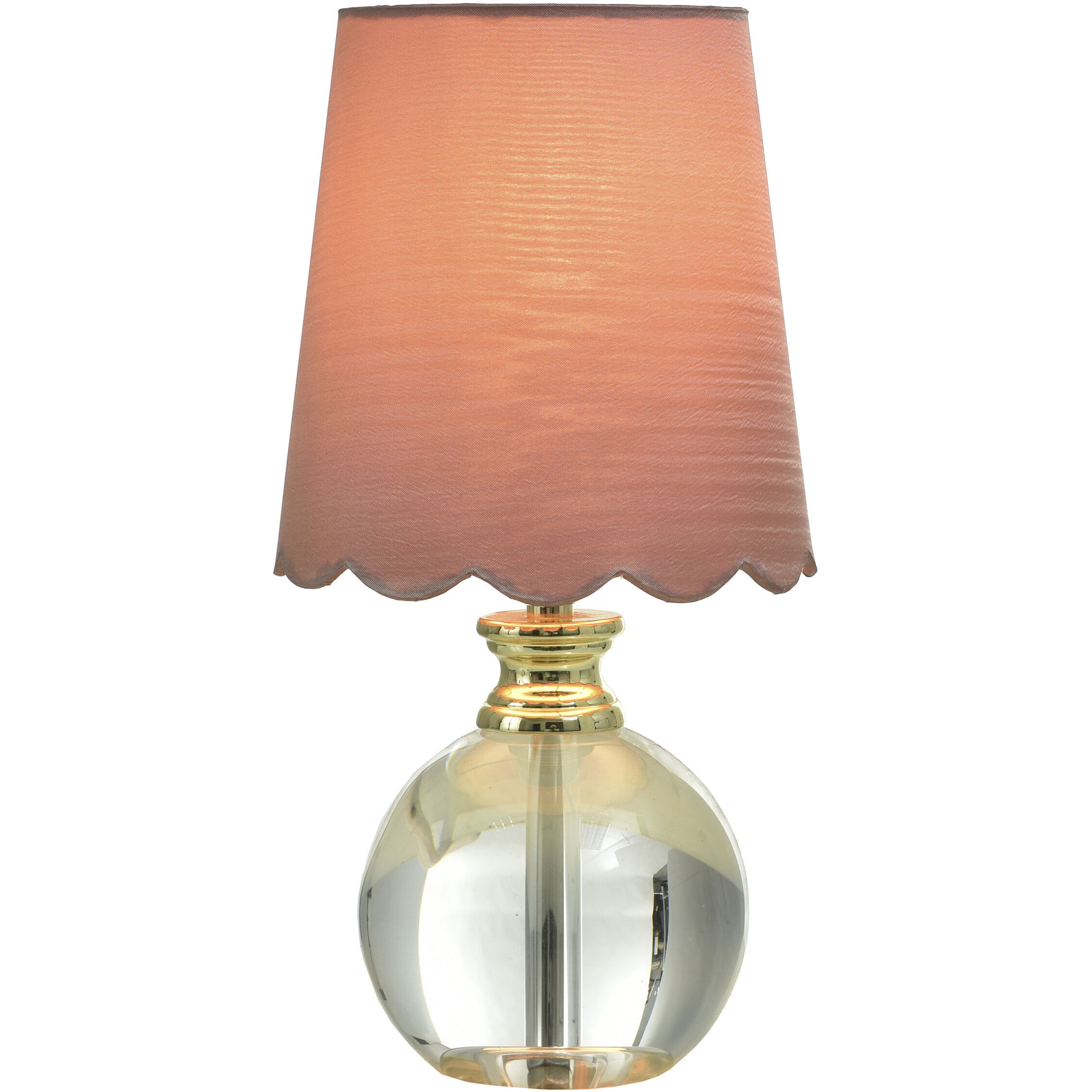 Beatrice 14 inch 40 watt Clear and Polished Gold Table Lamp Portable Light