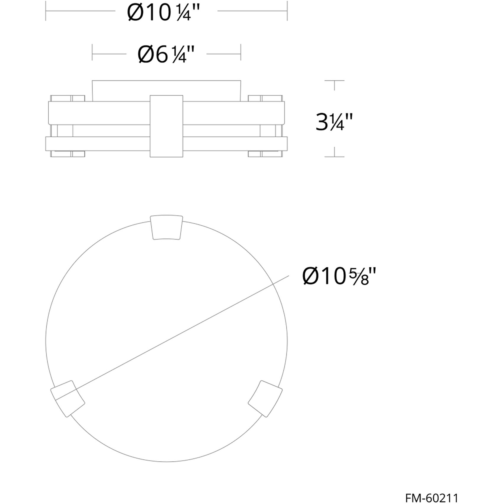 Catalonia 1 Light 10.63 inch Aged Brass Flush Mount Ceiling Light in 11in.