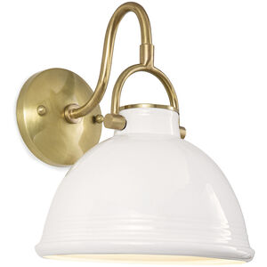 Eloise 1 Light 9.5 inch White Wall Sconce Wall Light