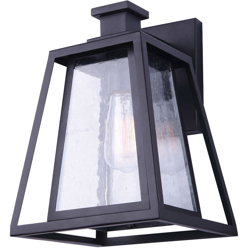Madison 1 Light 13 inch Black Outdoor Wall Light