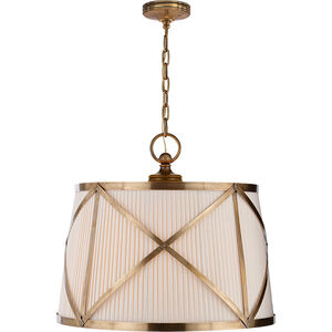 Chapman & Myers Grosvenor 3 Light 24 inch Antique-Burnished Brass Hanging Shade Ceiling Light, Large